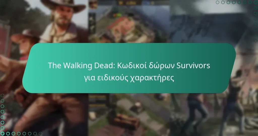 The Walking Dead: Κωδικοί δώρων Survivors για ειδικούς χαρακτήρες
