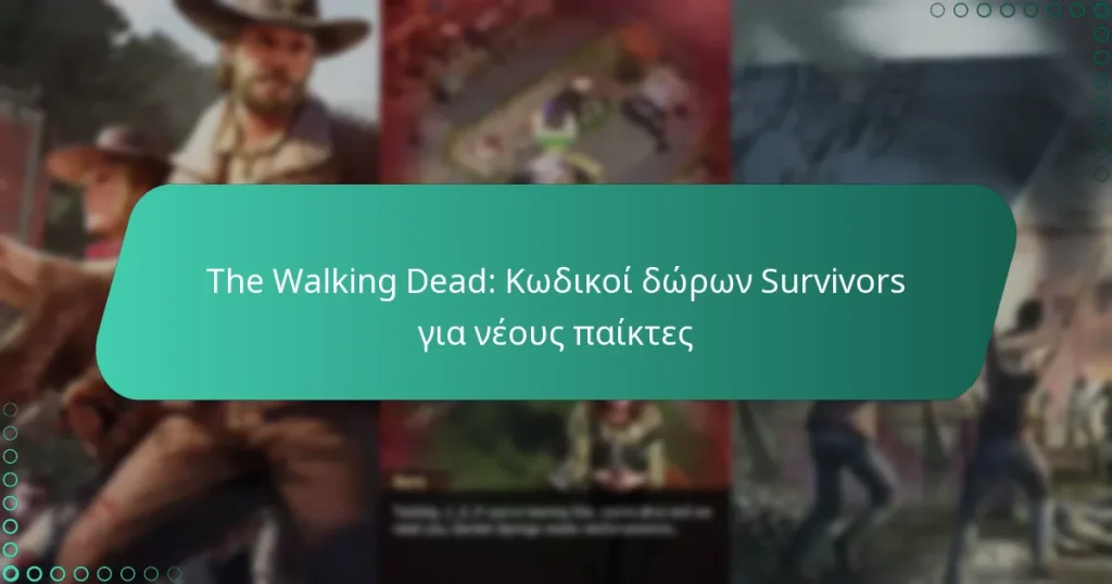 The Walking Dead: Κωδικοί δώρων Survivors για νέους παίκτες